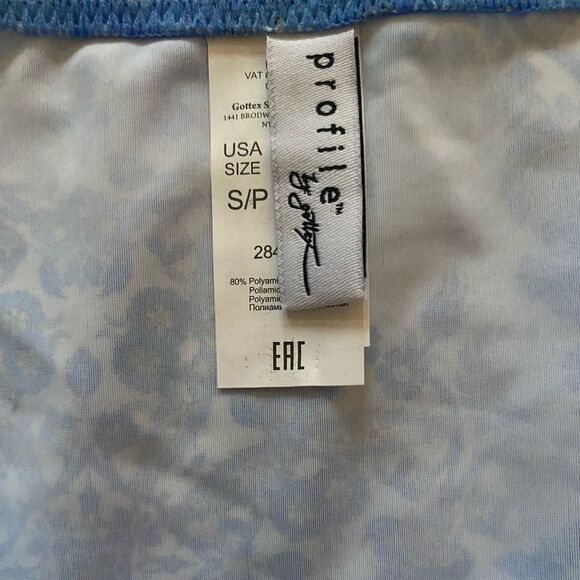 Profile by Gottex Bikini Skirt Bottom Blue Multicolor Women’s US Size Small - Picture 3 of 5